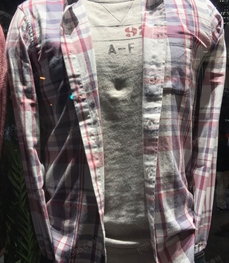 商場品牌-襯衫-（實拍）休閑男裝襯衫