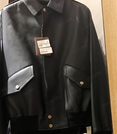 商場品牌-外套-（實(shí)拍）時(shí)尚商務(wù)皮衣