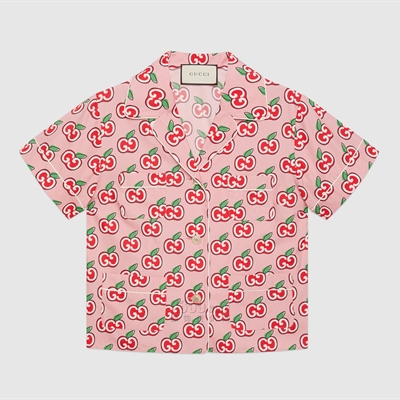 商場品牌-短袖-【Gucci  x 七夕情人節(jié)特別款】短袖襯衫