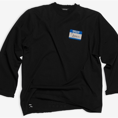 商場品牌-長袖-【balenciaga   x  My Name Is Demna系列】長袖T恤