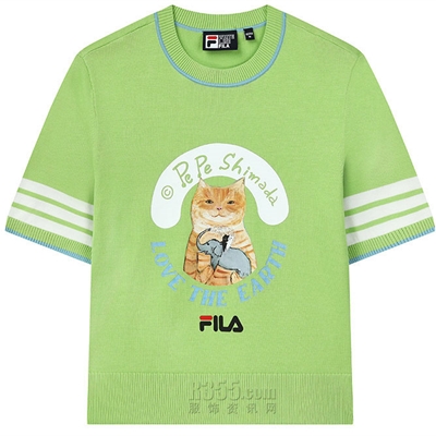 運(yùn)動(dòng)品牌-T恤-女運(yùn)動(dòng)T恤【聯(lián)名款FILA x Pepe Shimada】