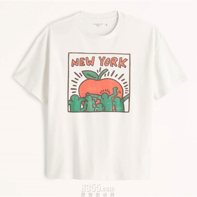 商場品牌-短袖-T恤【Abercrombie & Fitch X Keith Haring】