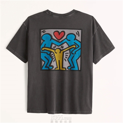 商場品牌-短袖-T恤【Abercrombie & Fitch X Keith Haring】