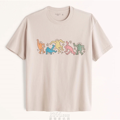商場品牌-短袖-T恤【Abercrombie & Fitch X Keith Haring】