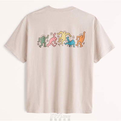 商場品牌-短袖-T恤【Abercrombie & Fitch X Keith Haring】