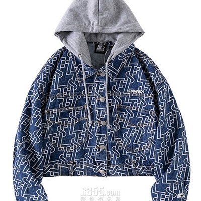 運(yùn)動(dòng)品牌-外套-男運(yùn)動(dòng)牛仔單衣