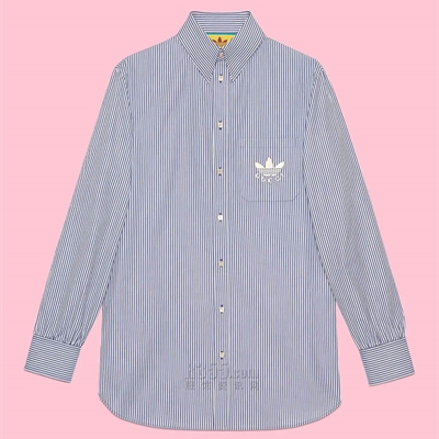 商場品牌-長袖-襯衫【Gucci X Adidas】