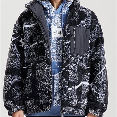 運動品牌-棉衣/羽絨-男運動棉服（兩面穿）