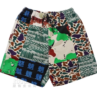 商場品牌-短褲-休閑褲